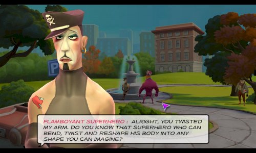 Screenshot of Supreme League of Patriots Issue 1: A Patriot Is Born