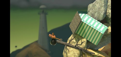 Screenshot of Getting Over It with Bennett Foddy