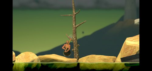 Screenshot of Getting Over It with Bennett Foddy