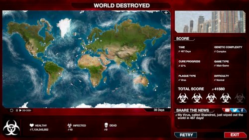 Screenshot of Plague Inc: Evolved