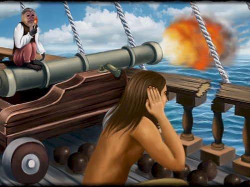 Screenshot of Adventures of Robinson Crusoe