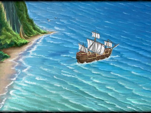 Screenshot of Adventures of Robinson Crusoe