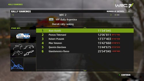 Screenshot of WRC 7