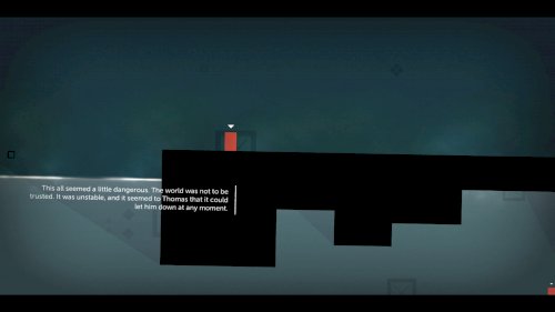 Screenshot of Thomas Was Alone