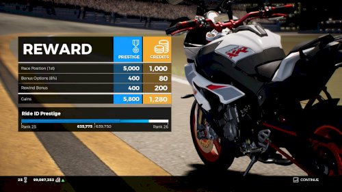 Screenshot of RIDE 3