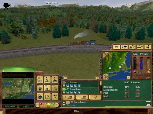 Screenshot of Railroad Tycoon 3