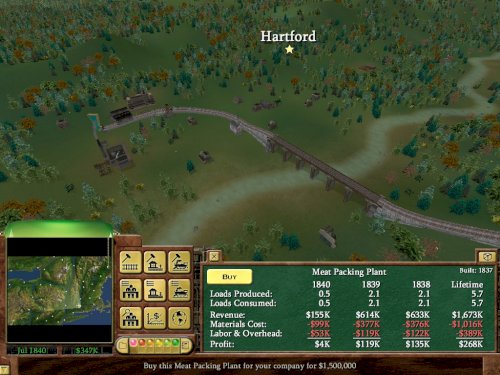 Screenshot of Railroad Tycoon 3