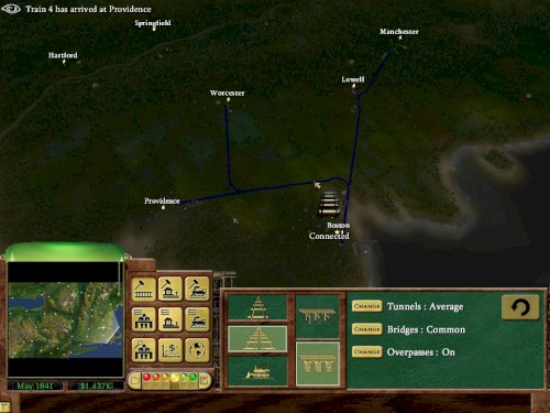 Screenshot of Railroad Tycoon 3