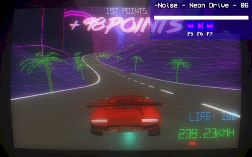 Screenshot of Synthwave Dream '85