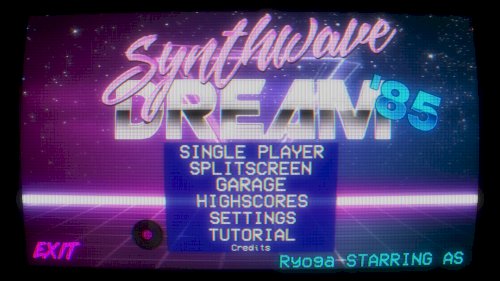 Screenshot of Synthwave Dream '85