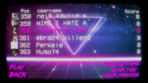 Screenshot of Synthwave Dream '85