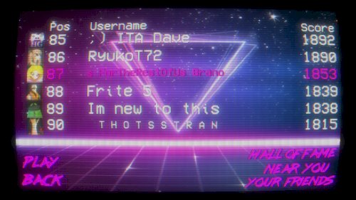 Screenshot of Synthwave Dream '85