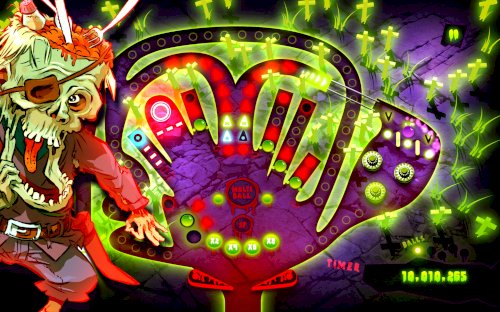 Screenshot of Zombie Pinball