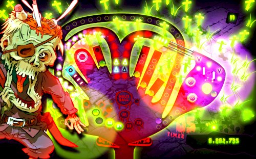 Screenshot of Zombie Pinball