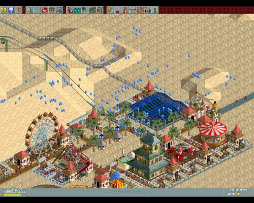 Screenshot of RollerCoaster Tycoon: Deluxe