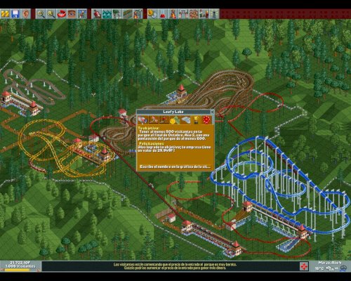 Screenshot of RollerCoaster Tycoon: Deluxe