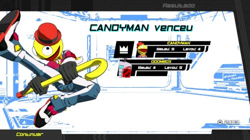 Screenshot of Lethal League Blaze