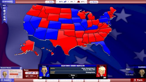 Screenshot of The Political Machine 2016