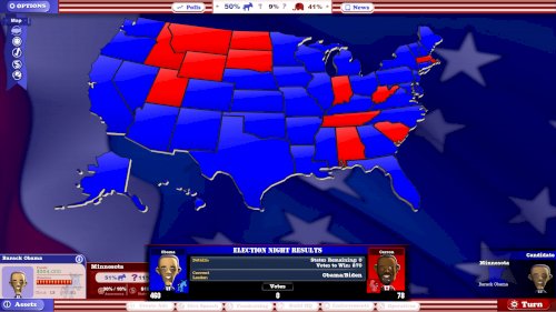 Screenshot of The Political Machine 2016