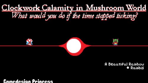 Screenshot of Clockwork Calamity in Mushroom World: What would you do if the time stopped ticking?