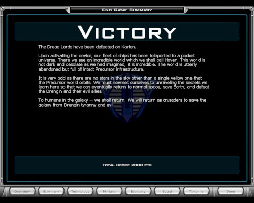 Screenshot of Galactic Civilizations II: Ultimate Edition