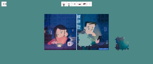 Screenshot of How Buddy’s parents met - jigsaw puzzle