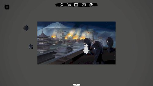 Screenshot of Shinobi's Way - a jigsaw chess tale