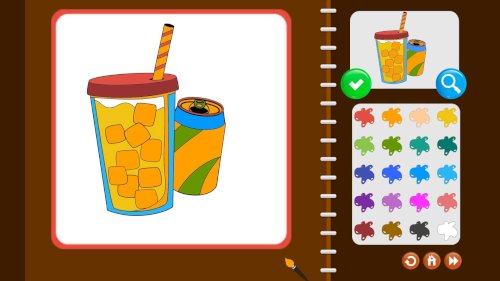 Screenshot of My Coloring Book: Food and Beverage