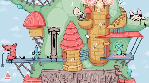 Screenshot of Mushroom Cats 2