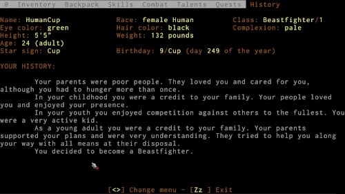 Screenshot of ADOM (Ancient Domains Of Mystery)