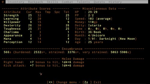 Screenshot of ADOM (Ancient Domains Of Mystery)
