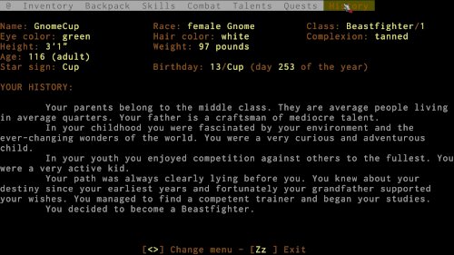 Screenshot of ADOM (Ancient Domains Of Mystery)