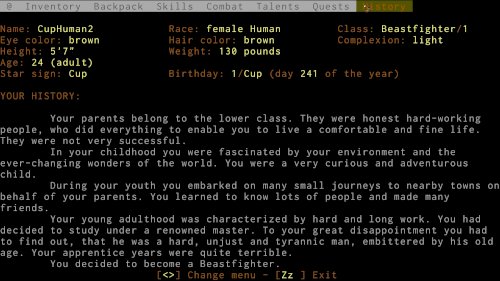 Screenshot of ADOM (Ancient Domains Of Mystery)