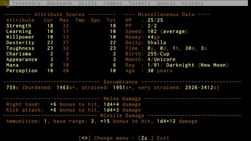 Screenshot of ADOM (Ancient Domains Of Mystery)