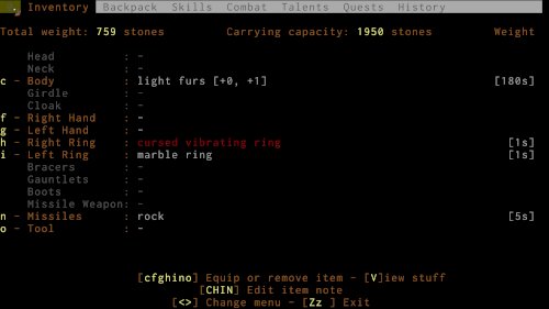 Screenshot of ADOM (Ancient Domains Of Mystery)