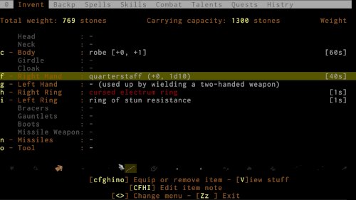 Screenshot of ADOM (Ancient Domains Of Mystery)