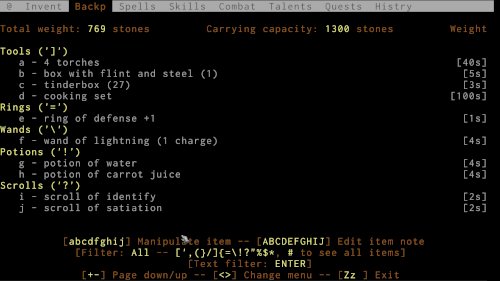 Screenshot of ADOM (Ancient Domains Of Mystery)
