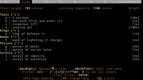 Screenshot of ADOM (Ancient Domains Of Mystery)