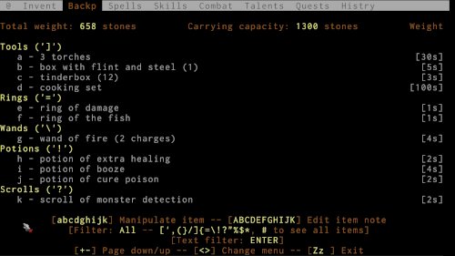 Screenshot of ADOM (Ancient Domains Of Mystery)