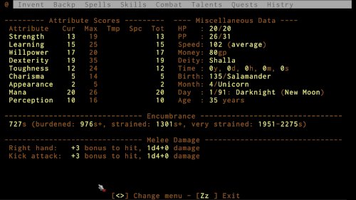 Screenshot of ADOM (Ancient Domains Of Mystery)