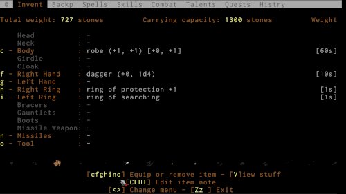 Screenshot of ADOM (Ancient Domains Of Mystery)