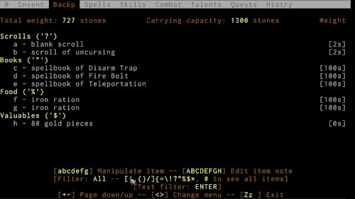 Screenshot of ADOM (Ancient Domains Of Mystery)