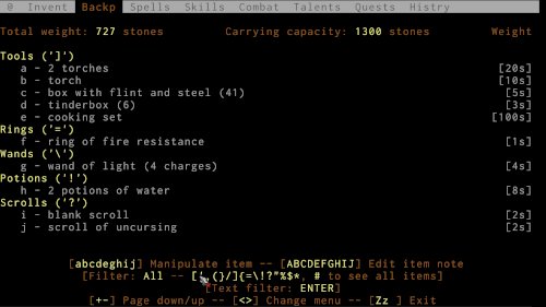 Screenshot of ADOM (Ancient Domains Of Mystery)