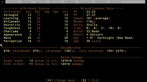 Screenshot of ADOM (Ancient Domains Of Mystery)