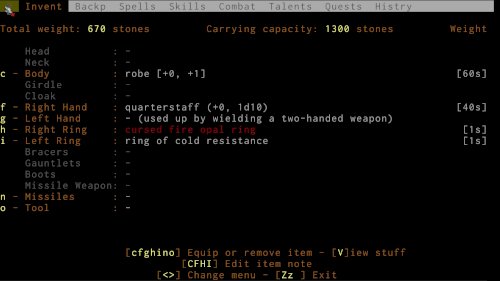 Screenshot of ADOM (Ancient Domains Of Mystery)