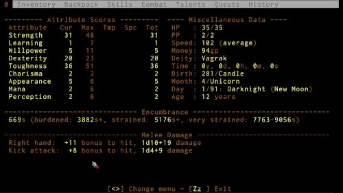 Screenshot of ADOM (Ancient Domains Of Mystery)