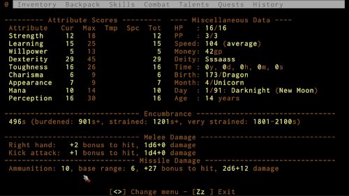 Screenshot of ADOM (Ancient Domains Of Mystery)