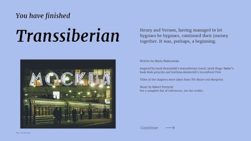 Screenshot of Wanderlust: Transsiberian