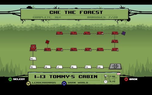 Screenshot of Super Meat Boy