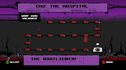 Screenshot of Super Meat Boy